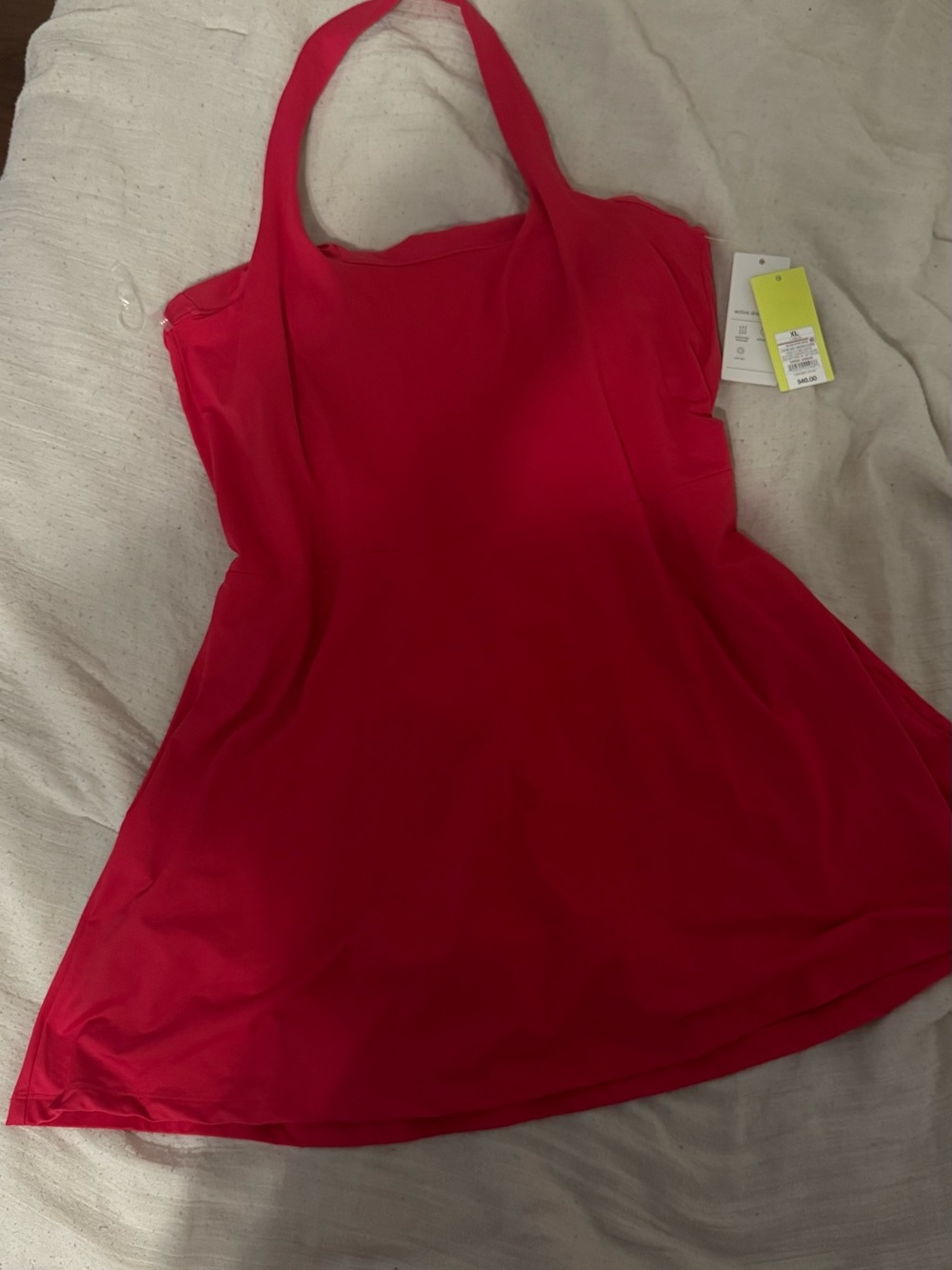 all in motion Bright Red Halter A-Line Girls Dress